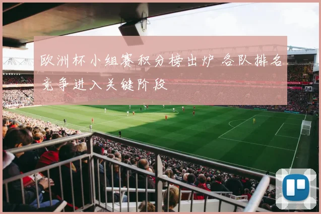 欧洲杯小组赛积分榜出炉 各队排名竞争进入关键阶段